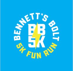 Bennett's Bolt 5k Fun Run Logo