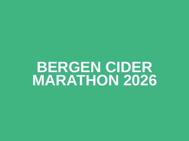 Bergen Cider Marathon 2026