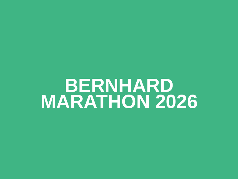 Bernhard Marathon 2026 Logo