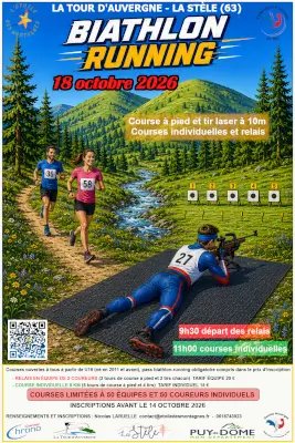 Biathlon-running EDM Logo