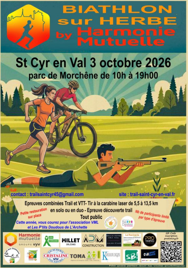 Biathlon sur Herbe by Harmonie Mutuelle Logo