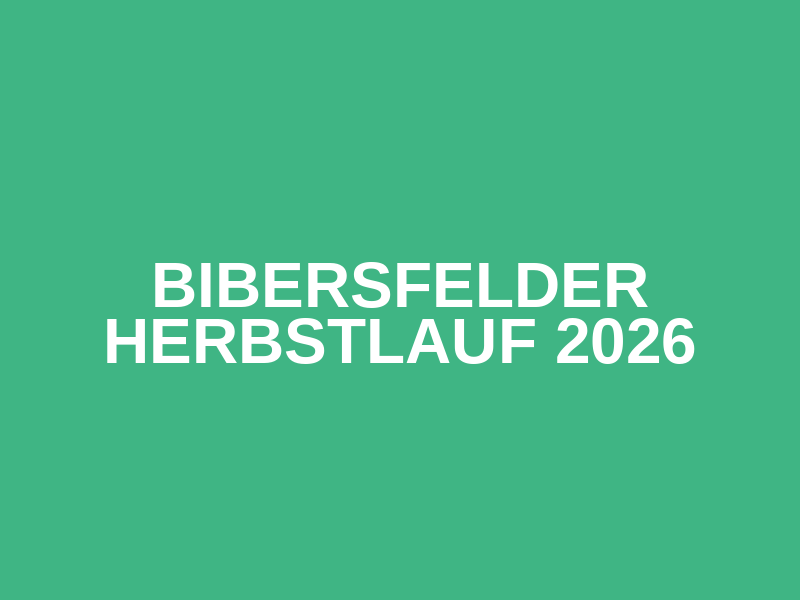 Bibersfelder Herbstlauf 2026 Logo