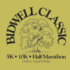 Bidwell Classic 5K, 10k and Half Marathon March 6th, 2027 Logo