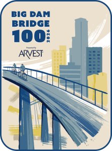 Big Dam Bridge100 presented by Arvest Logo