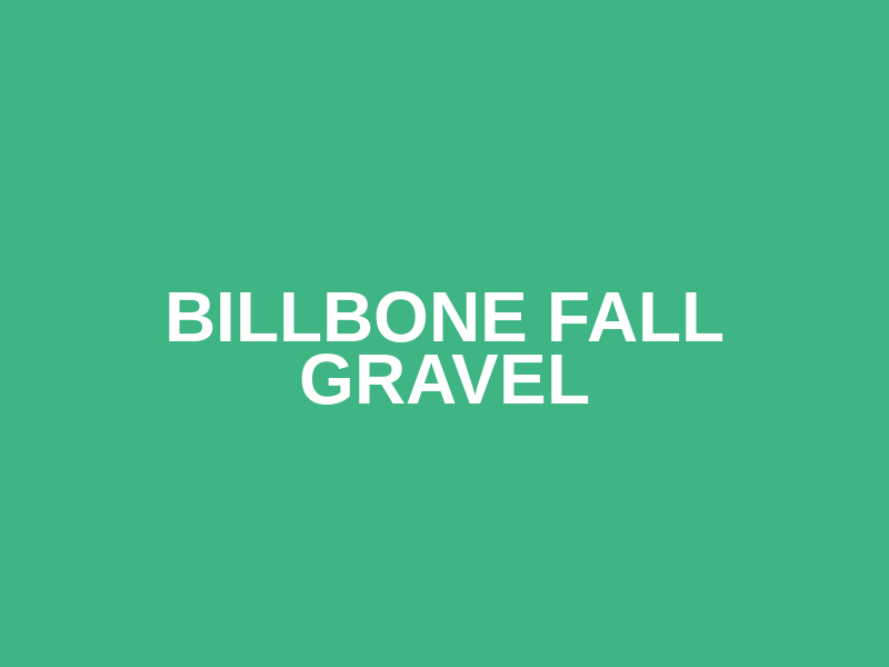 BillBone Fall Gravel Logo