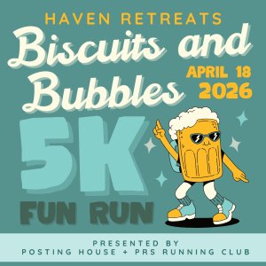 Biscuits and Bubbles 5km and Fun Run - Supporting Haven Retreats Logo