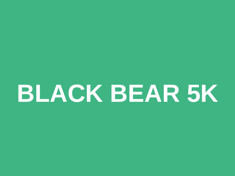 Black Bear 5k Logo