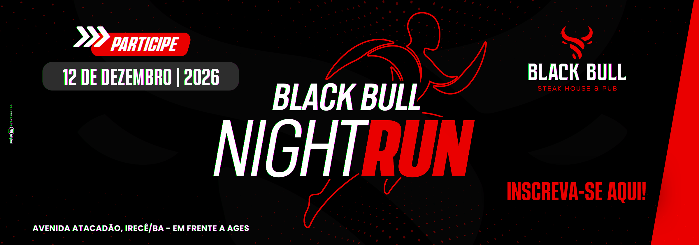 Black Bull Night Run Logo