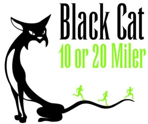 Black Cat 10 & 20 Miler Logo