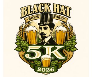 Black Hat Brew 5k Logo