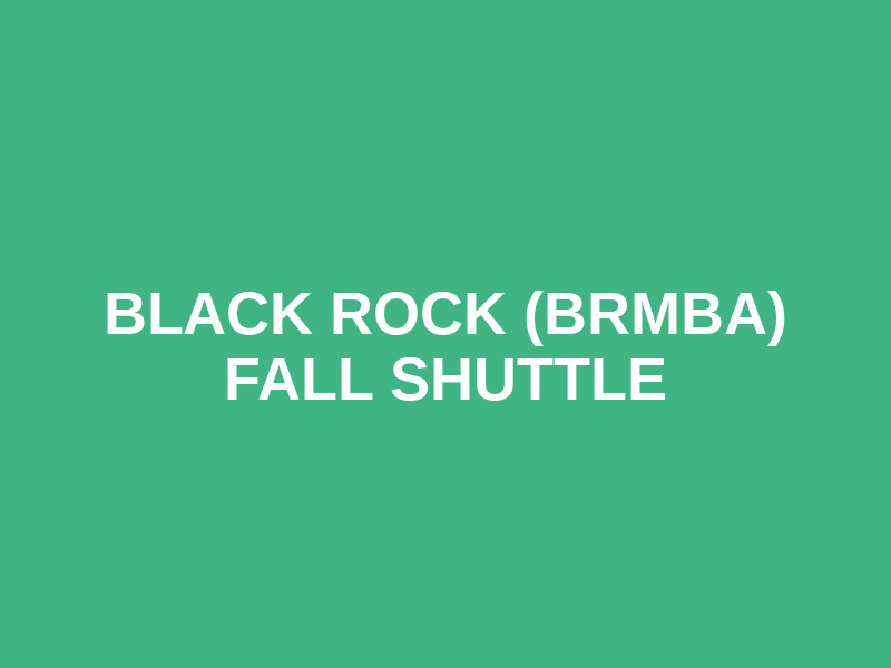 Black Rock (BRMBA) Fall Shuttle Logo
