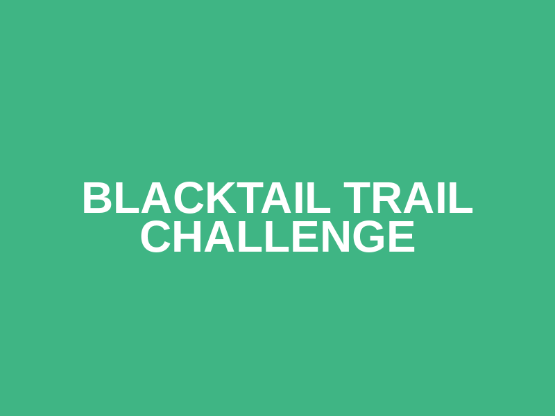 Blacktail Trail Challenge Logo