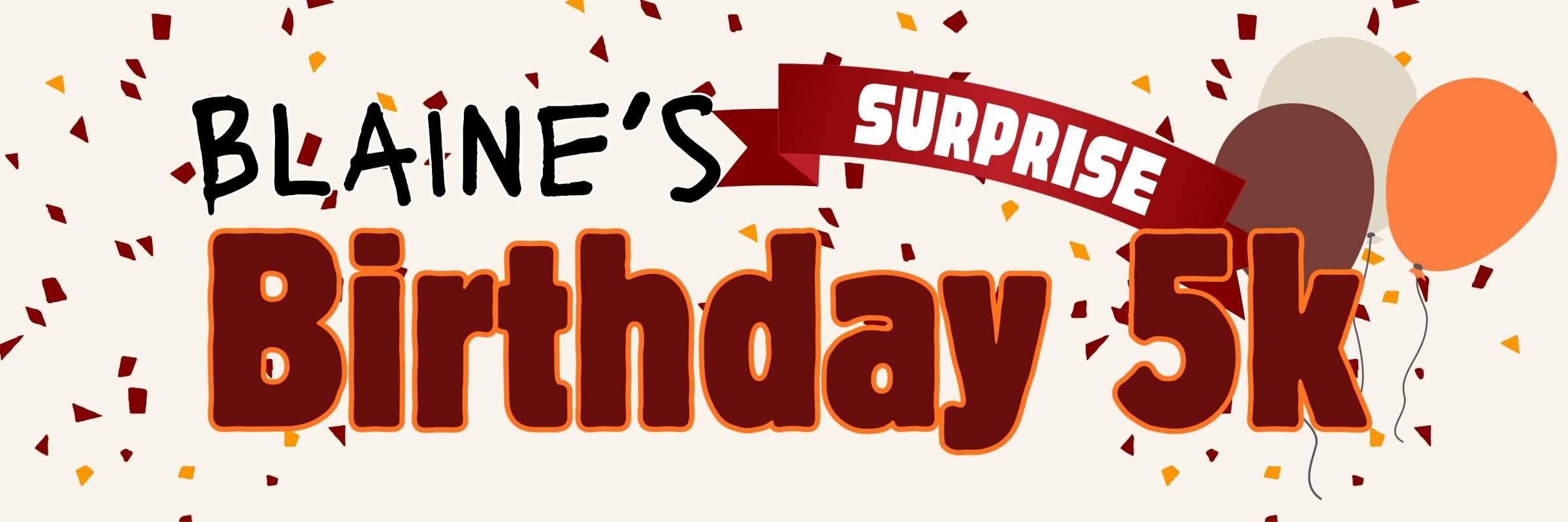 Blaine's Birthday 5K Logo