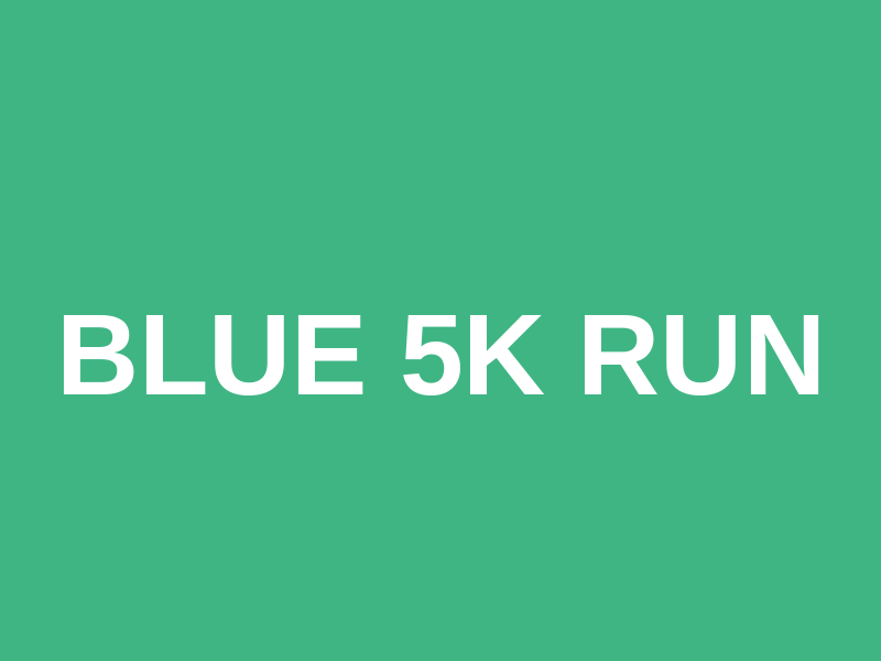 BLUE 5K RUN Logo