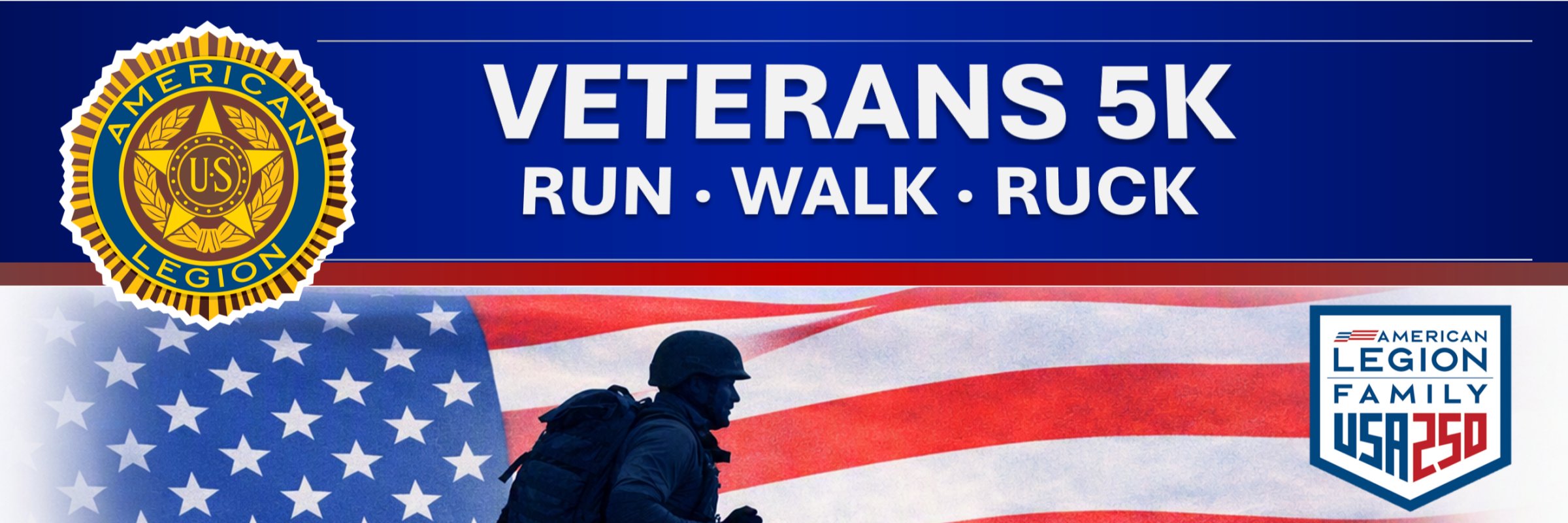 Blue Grass Veterans 5k Logo