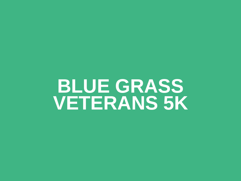 Blue Grass Veterans 5k Logo