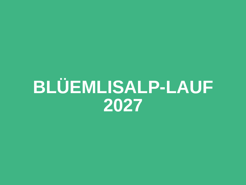 Blüemlisalp-Lauf 2027 Logo