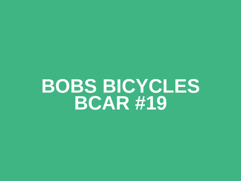 Bobs Bicycles BCAR #19 Logo