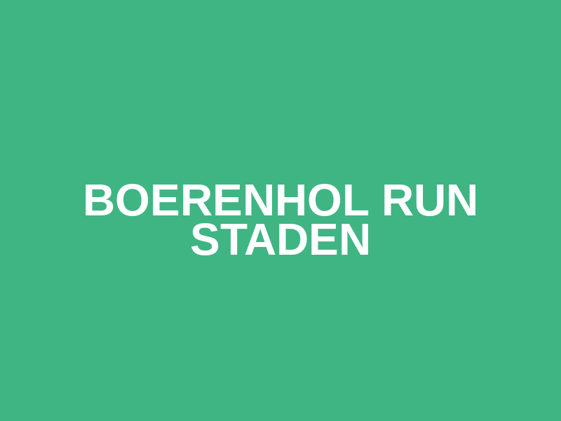 Boerenhol run Staden
