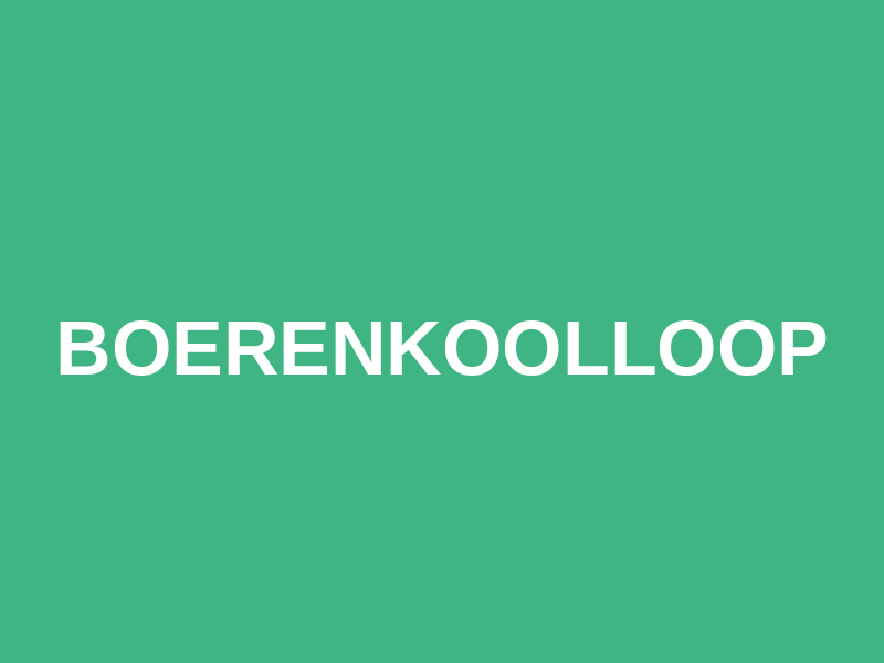 Boerenkoolloop