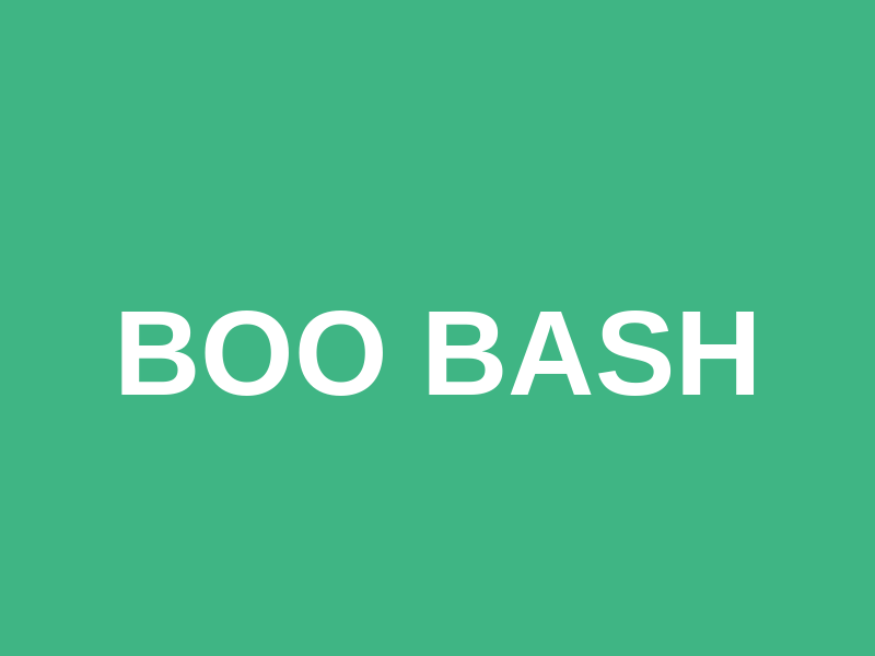 Boo Bash Logo