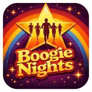 Boogie Nights 5K & 10K Logo