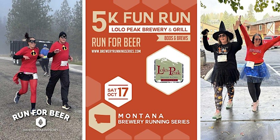 Boos and Brews Fun Run x Lolo Peak Brewing | 2026 MT Brewery Running Series