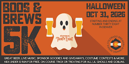 Boos & Brews Halloween 5k @ Number 38 | 2026 CO Brewery Running Series
