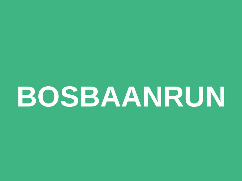 Bosbaanrun Logo