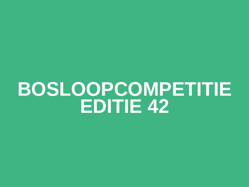 Bosloopcompetitie editie 42 Logo