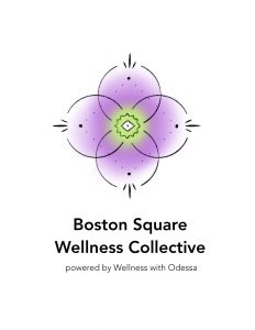 Boston Square Wellness Collective's 4th Annual SPRING INTO ACTION 5K Logo