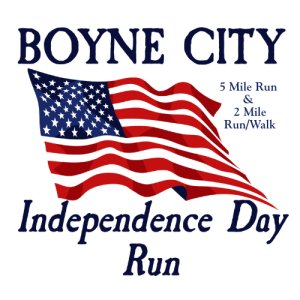 Boyne City Independence Day Run Logo