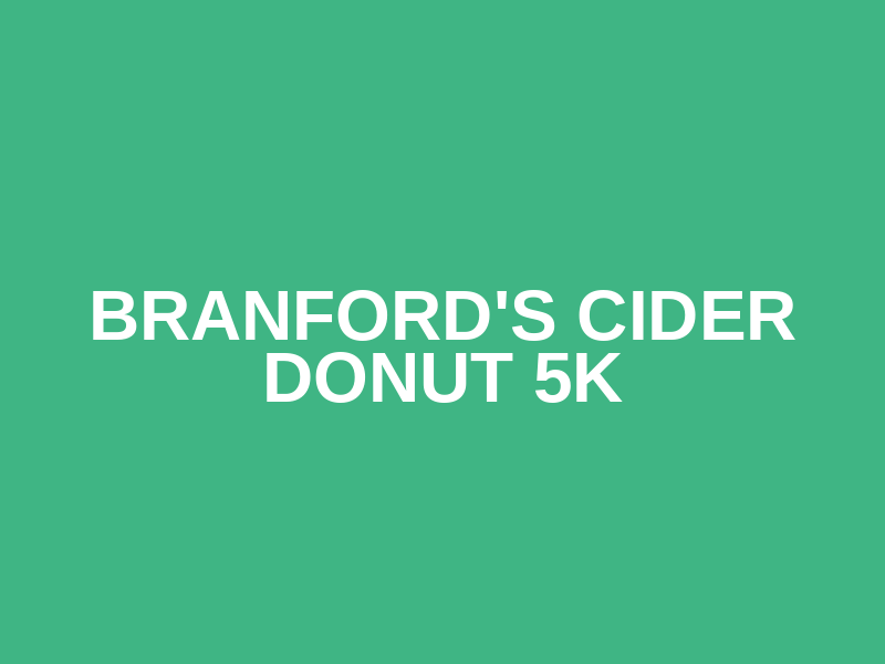 BRANFORD'S CIDER DONUT 5K Logo