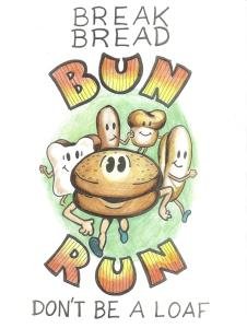 Break Bread Bun Run 5K Logo