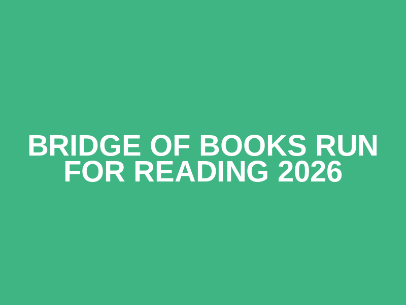 Bridge of Books Run for Reading 2026 Logo