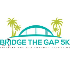 Bridge the Gap 5K 2027: Blue Heron Bridge Singer Island Logo