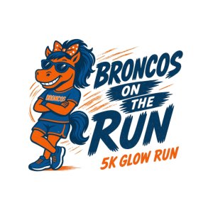 Broncos on the Run Logo