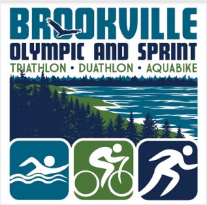 Brookville Olympic Triathlon, Duathlon, & Aquabike; Sprint Triathlon & Aquabike # Logo