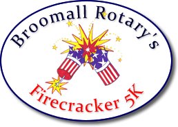 Broomall Rotary's - Halloween Firecracker 5K Run Logo