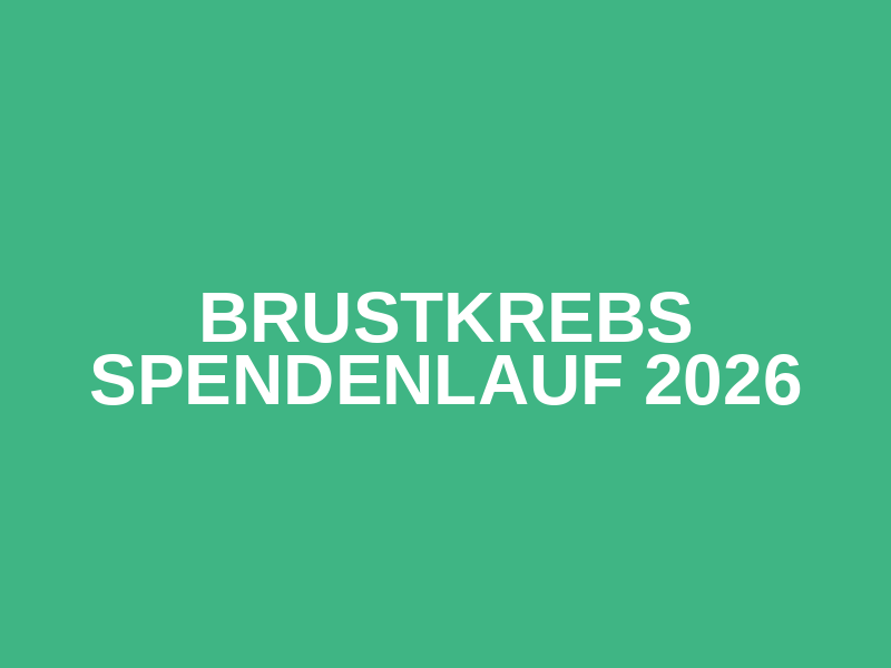 Brustkrebs Spendenlauf 2026 Logo