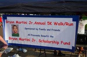 Bryon Martini Jr. 5k Memorial Run/Walk Logo