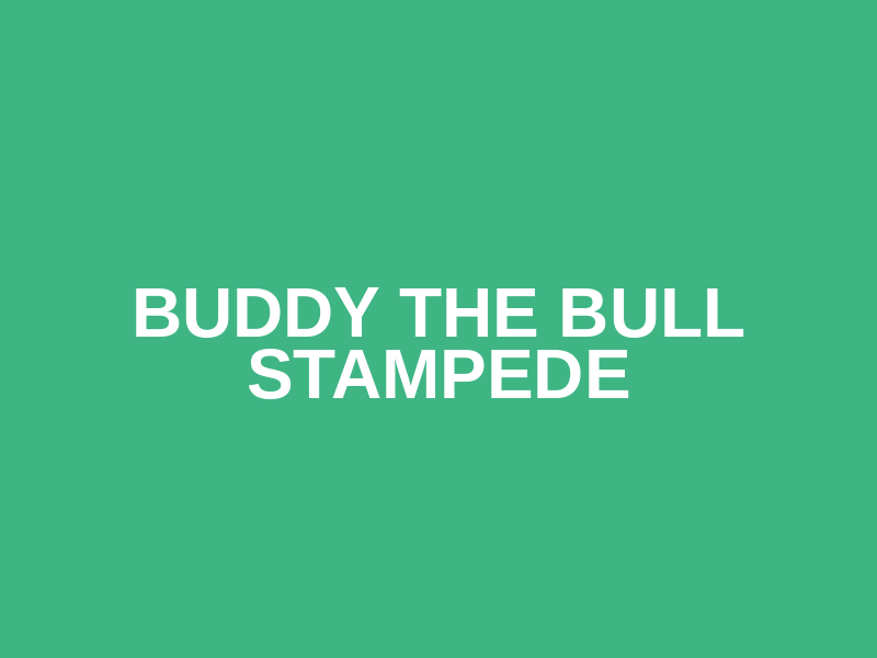 Buddy the Bull Stampede Logo