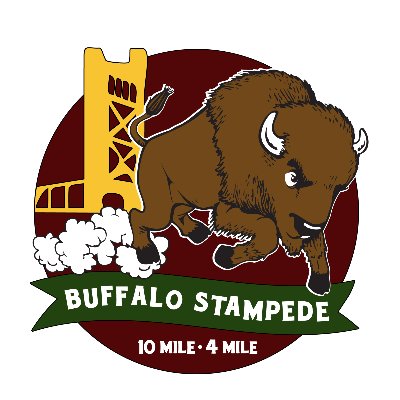 Buffalo Stampede 10-Mile and 4-Mile Run/Walk Logo