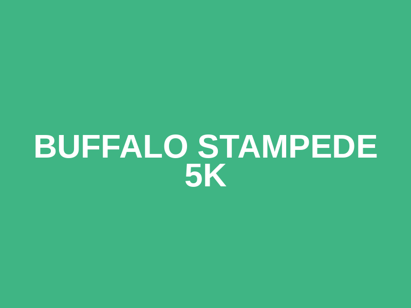 Buffalo Stampede 5K Logo