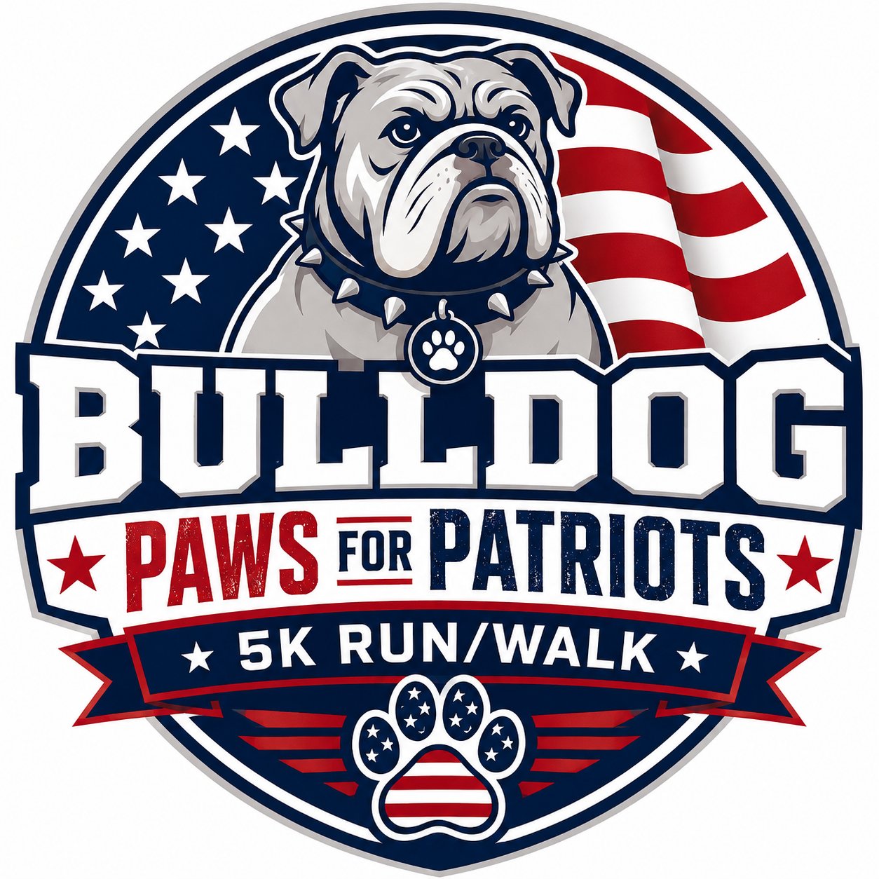 BULLDOG PAWS FOR PATRIOTS 5K FUN RUN