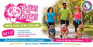 Bullies for Boobies: 30-Day, 30-Mile Light Up MBC Challenge Logo