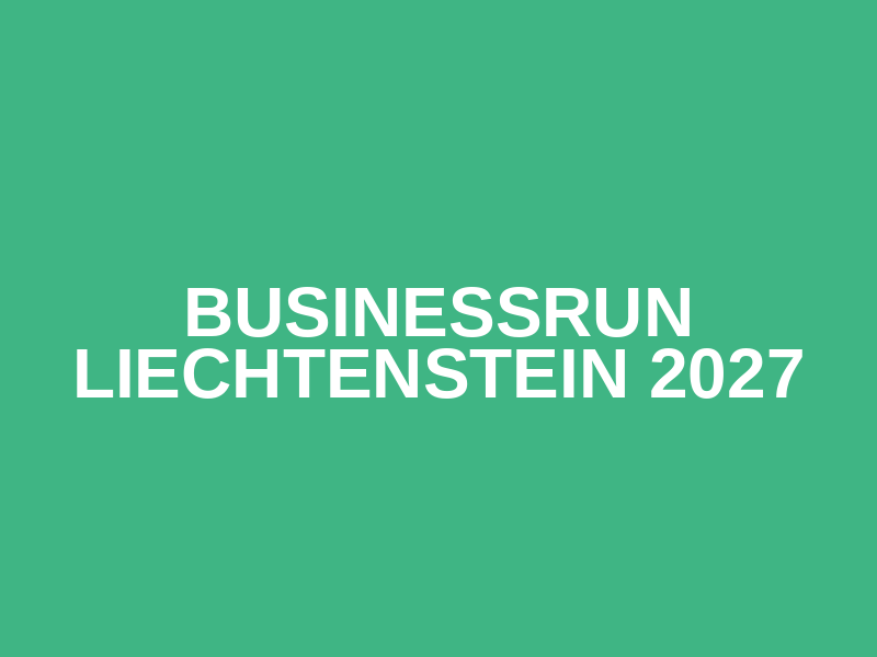 Businessrun Liechtenstein 2027 Logo