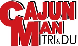 CajunMan Triathlon, Duathlon, Aquabike, Aquathlon & 5k Run Logo