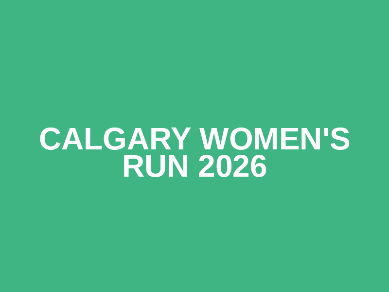 Calgary Women's Run 2026 Logo