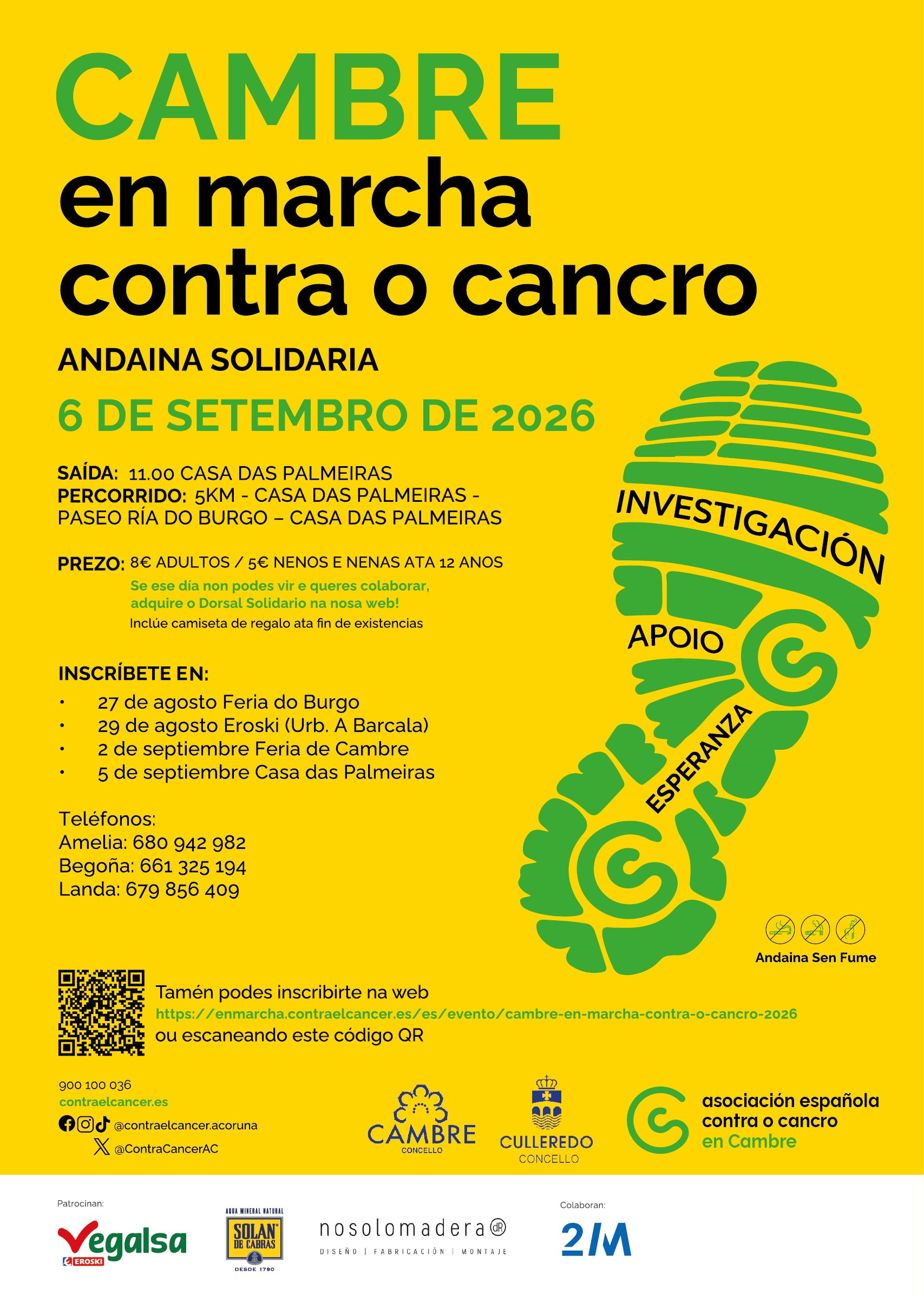 Cambre en Marcha Contra o Cancro 2026